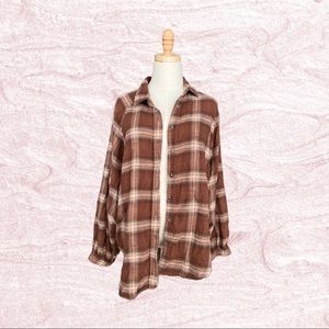 Oversized American Eagle flannel